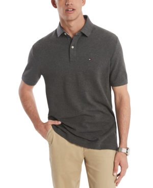 image of Tommy Hilfiger Men-s Custom Fit Ivy Polo, Created for Macy-s