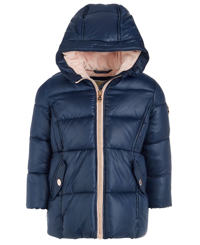 Michael Kors Baby Girls Stadium Hooded Puffer Jacket Macy's