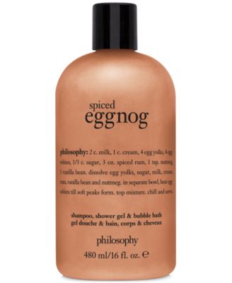 philosophy - Spiced Eggnog Shampoo, Shower Gel & Bubble Bath, 16-oz.