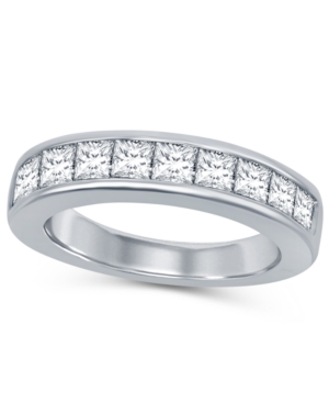 image of Princess Cut Diamond (1-1/2 ct. t.w.) Channel Band in 14K White Gold