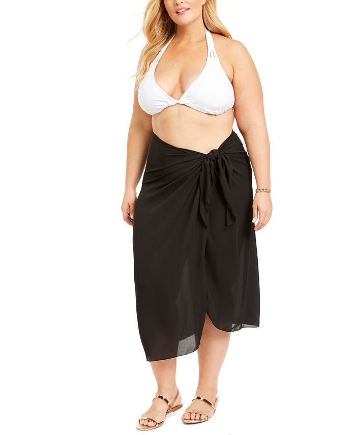 Plus Summer Sarong Long Pareo Cover-Up & Reviews - Swimsuits & Cover-Ups - Plus Sizes - Macy's