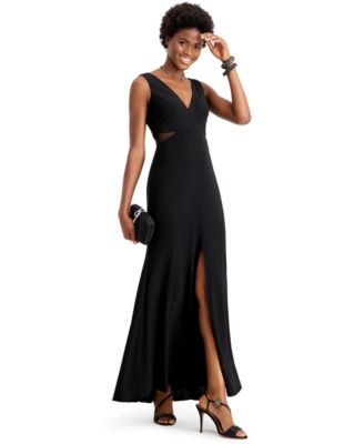 Macys black evening gowns on sale