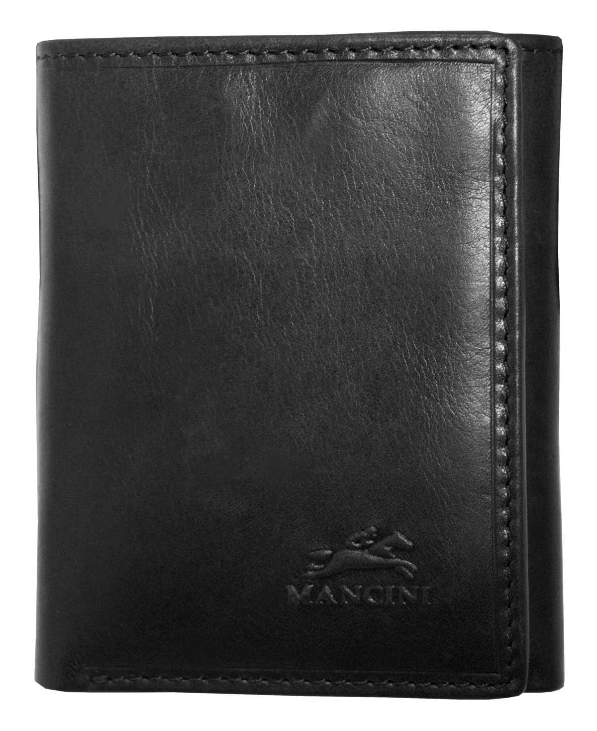 Men's Mancini Boulder Collection Rfid Secure Triflod Wallet - Black