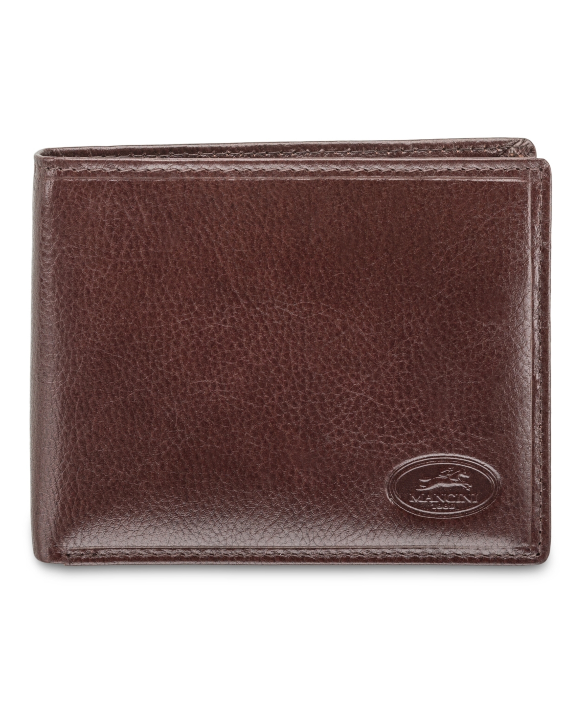 Men's Mancini Equestrian2 Collection Rfid Secure Billfold with Removable Left Wing Passcase and Coin Pocket