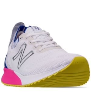 New Balance Women's Fuel Cell Echo Running Sneakers From Finish Line In White/uv Blue