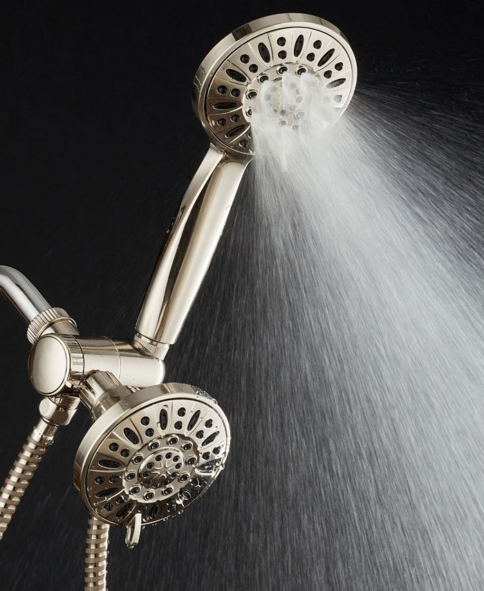 Aquadance HighPressure 48Setting Dual Shower Head Combo with Extra