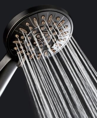 Aquadance High-Pressure 6-setting Handheld Shower Head With Extra-long ...