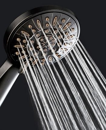 Aquadance - High-Pressure 6-setting Handheld Shower Head with Extra-long 6 Foot Hose