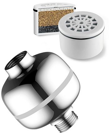 HotelSpa - 30-Setting Shower Head/Handheld Combo and 3-Stage Shower Filter
