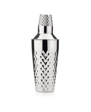 Shop Viski Diamond Cocktail Shaker Set, 25 oz In Silver