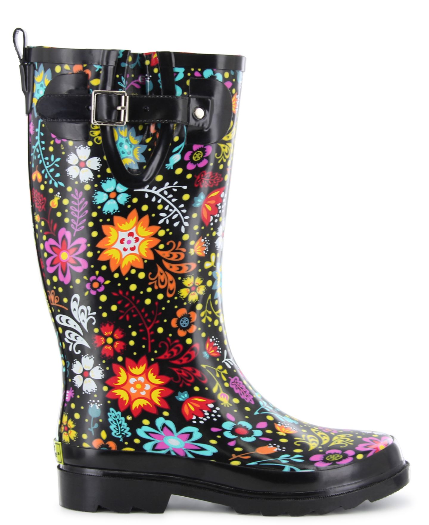 Женские ботинки Western Chief Garden Play Tall Rain Boot, цвет: Чёрный — фото 1