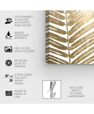 Oliver Gal Cal Leaves Canvas Art, 10" x 15"