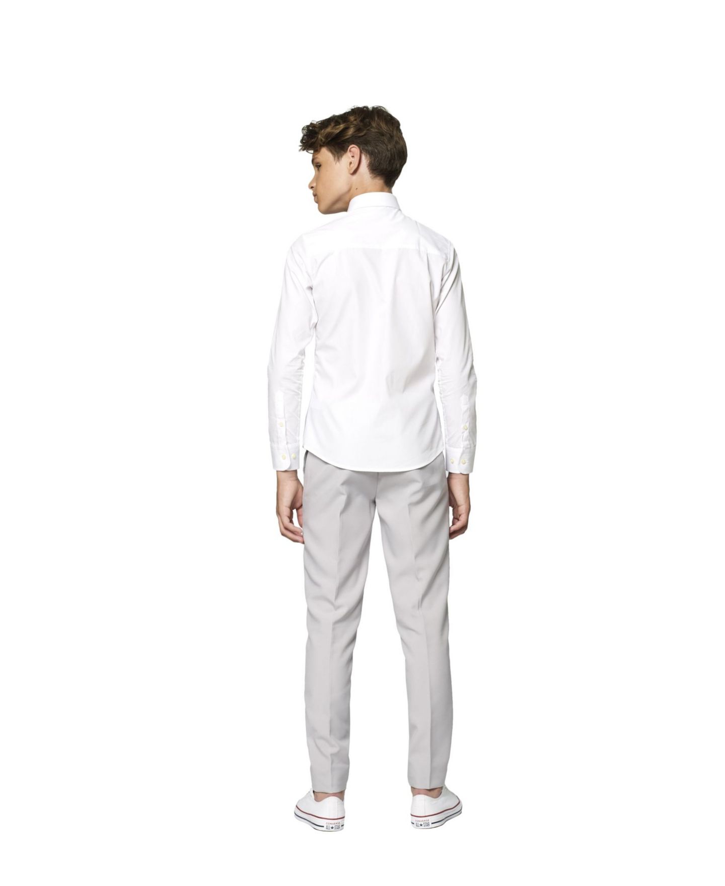 Детская рубашка OppoSuits Teen Boys Shirt LS White Knight, цвет: Белый — фото 2