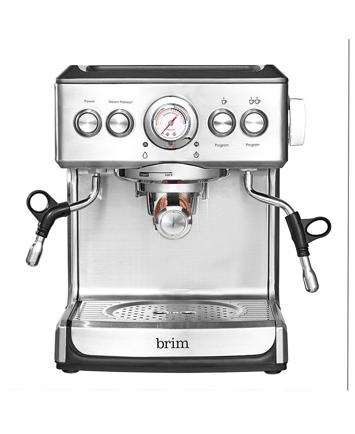 Brim 19 Bar Espresso Maker with Wood Finish Handle Macy's