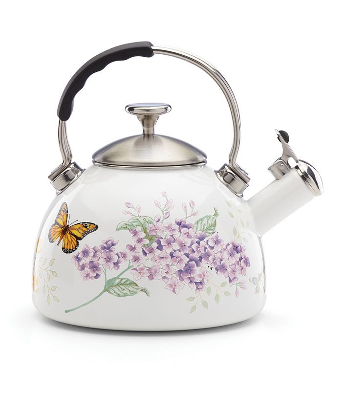 Lenox Butterfly Meadow Tea Kettle - White