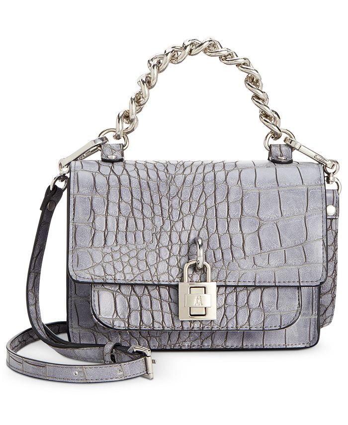 Steve Madden Jaz Matte Croco Chain Handle Satchel Macy's