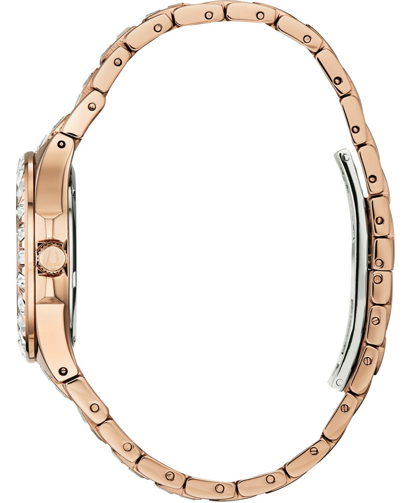 Женские часы Bulova Phantom Rose Gold-Tone Stainless Steel Bracelet Watch 32.5mm — фото 3