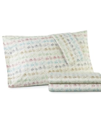 Micro Flannel&reg; Printed 4-Pc. Sheet Set, Full