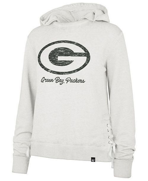 47 Brand Women S Green Bay Packers Lace Up Hoodie Reviews Sports Fan Shop By Lids Men Macy S