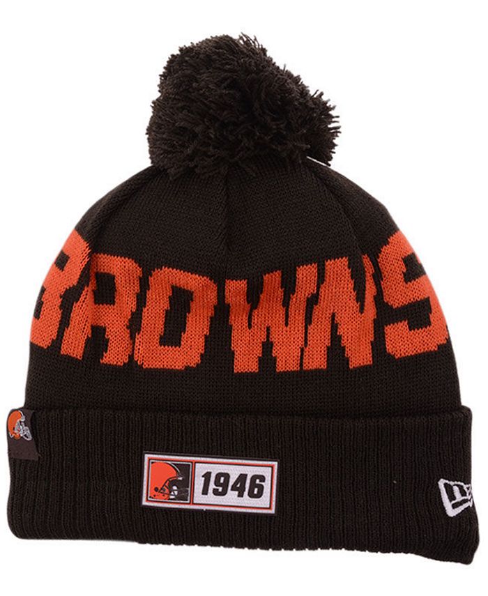New Era Cleveland Browns Road Sport Knit Hat Macy's