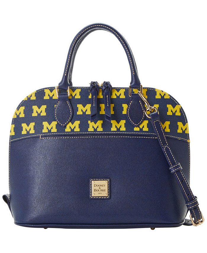 Dooney & Bourke Michigan Wolverines Saffiano Zip Satchel Macy's