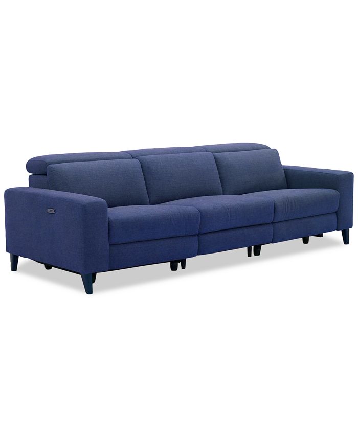 Furniture CLOSEOUT! Sleannah 3Pc. Fabric Sofa with 2 Power Recliners