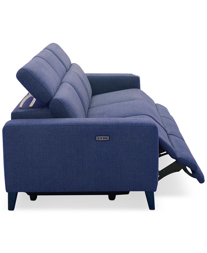 Furniture CLOSEOUT! Sleannah 3Pc. Fabric Sofa with 3 Power Recliners
