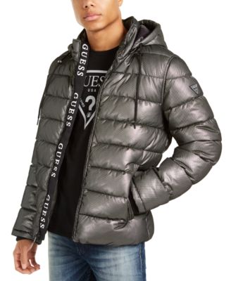 macy's guess puffer jacket