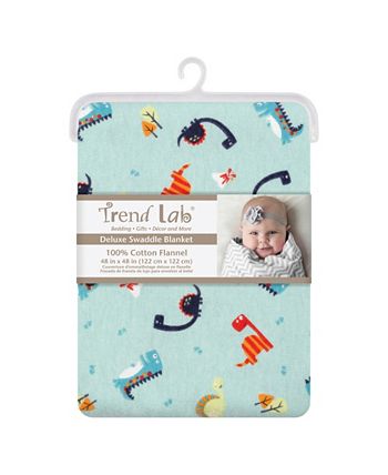 Trend Lab - Dinosaurs Jumbo Flannel Swaddle Blanket