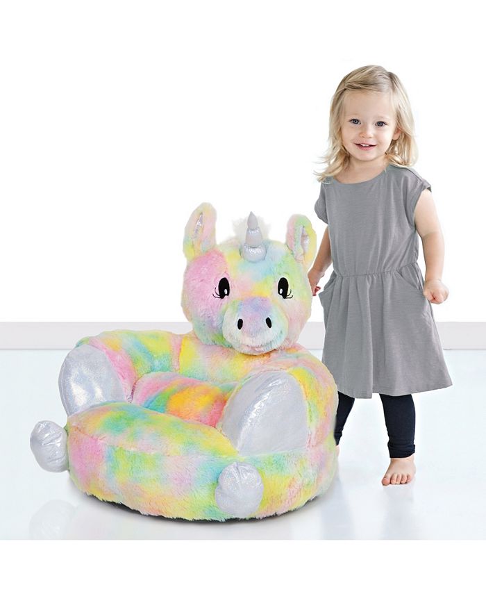Trend Lab - Children's Plush Rainbow Unicorn Character Chair