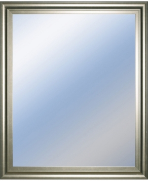 Classy Art Decorative Framed Wall Mirror, 34" X 40" In Silver