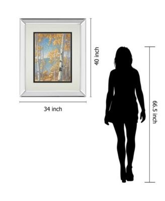 Honey Birch II by John Macnab Mirror Framed Print Wall Art, 34" x 40"