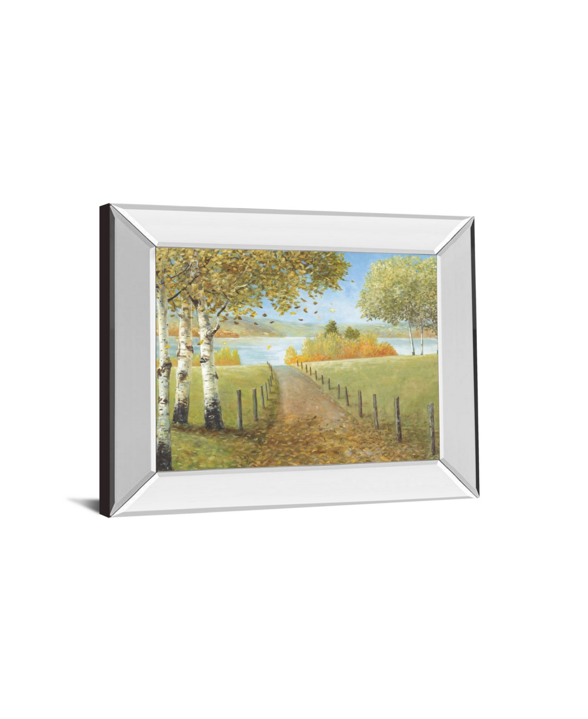Classy Art Rural Route I by A. Fisk Mirror Framed Print Wall Art,