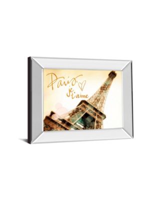 Paris, J'Taime by Emily Navas Mirror Framed Print Wall Art, 22" x 26"