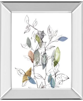 Spring Leaves I by Meyers, R. Mirror Framed Print Wall Art, 22" x 26"