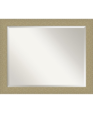 Amanti Art Mosaic Gold-tone Framed Bathroom Vanity Wall Mirror, 32.25" X 26.25"