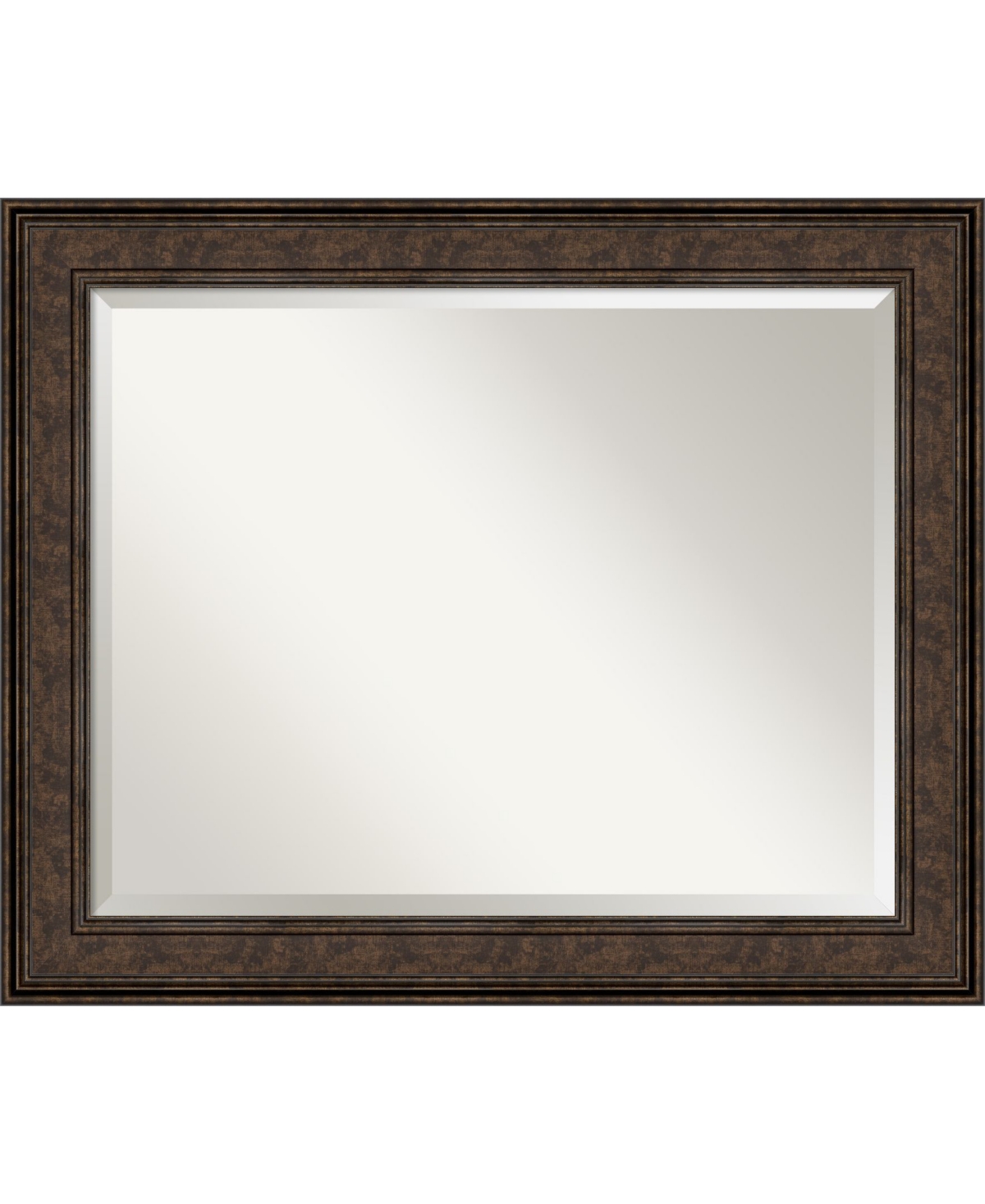 Ridge Framed Bathroom Vanity Wall Mirror, 33.5" x 27.50" - Bronze