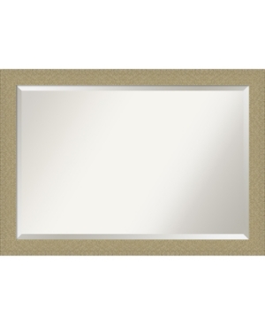 Amanti Art Mosaic Gold-tone Framed Bathroom Vanity Wall Mirror, 40.25" X 28.25"