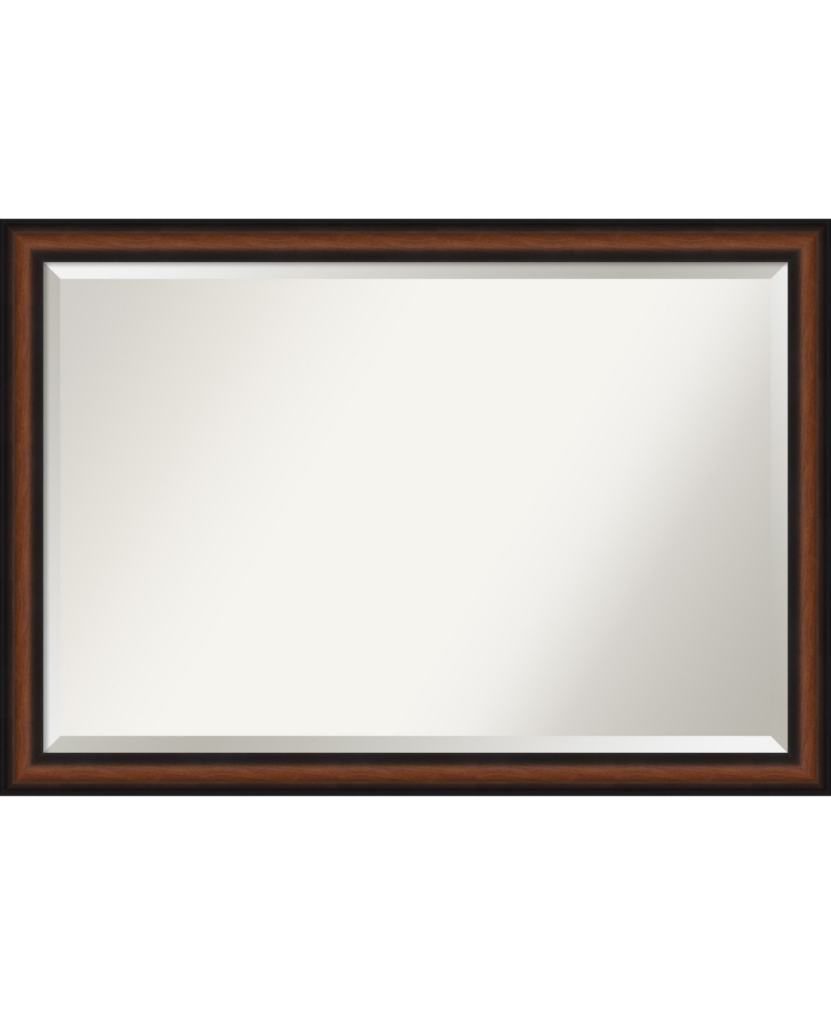 Yale Framed Bathroom Vanity Wall Mirror, 39.38" x 27.38" - Dark Brown