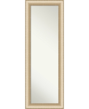 Amanti Art Elegant Brushed Honey On The Door Full Length Mirror, 18.75" X 52.75" In Gold
