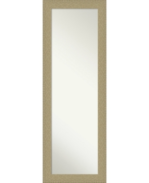 Amanti Art Elegant Brushed Honey On The Door Full Length Mirror, 18.75" X 52.75" In Gold