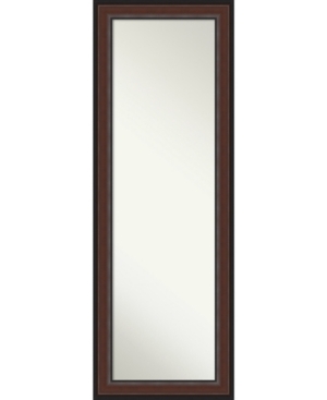 Amanti Art Harvard On The Door Full Length Mirror, 18.5" X 52.50" In Dark Brown