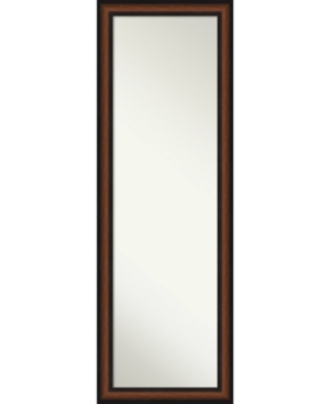 Amanti Art Yale On The Door Full Length Mirror, 17.38" X 51.38" In Dark Brown
