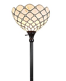 Tiffany Style Floor Torchiere Lamp