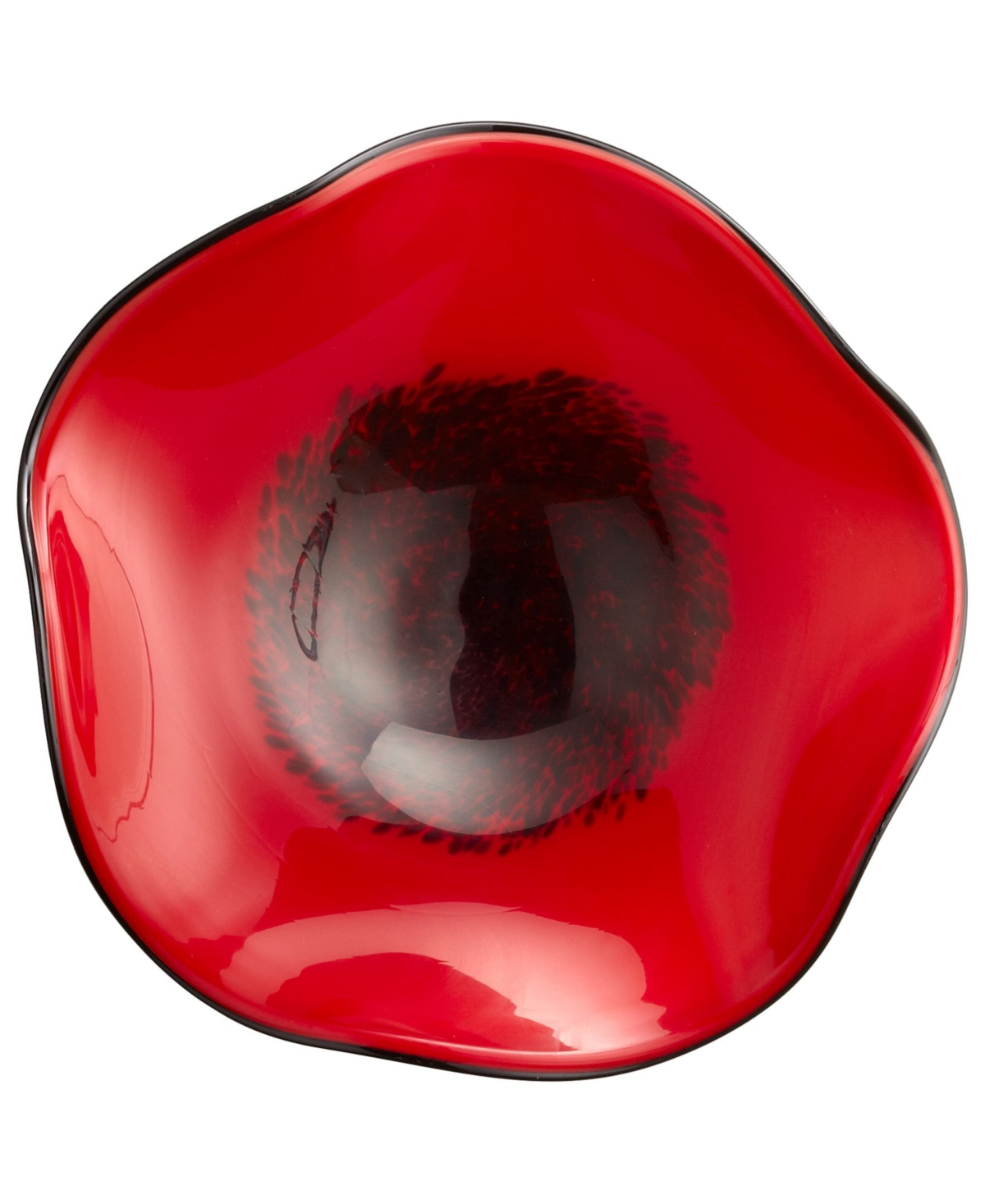 Art Glass Bowl - Red - Red