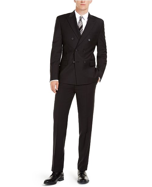 Calvin Klein Men's Slim-Fit Infinite Stretch Black Double ...