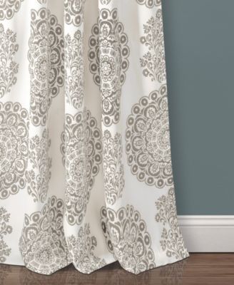 Lush Decor Evelyn Medallion Light Filtering Window Curtain Panels 