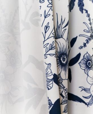 Lush Decor Botanical Garden Light Filtering Window Curtain Panels, Pair 52"W x 95"L