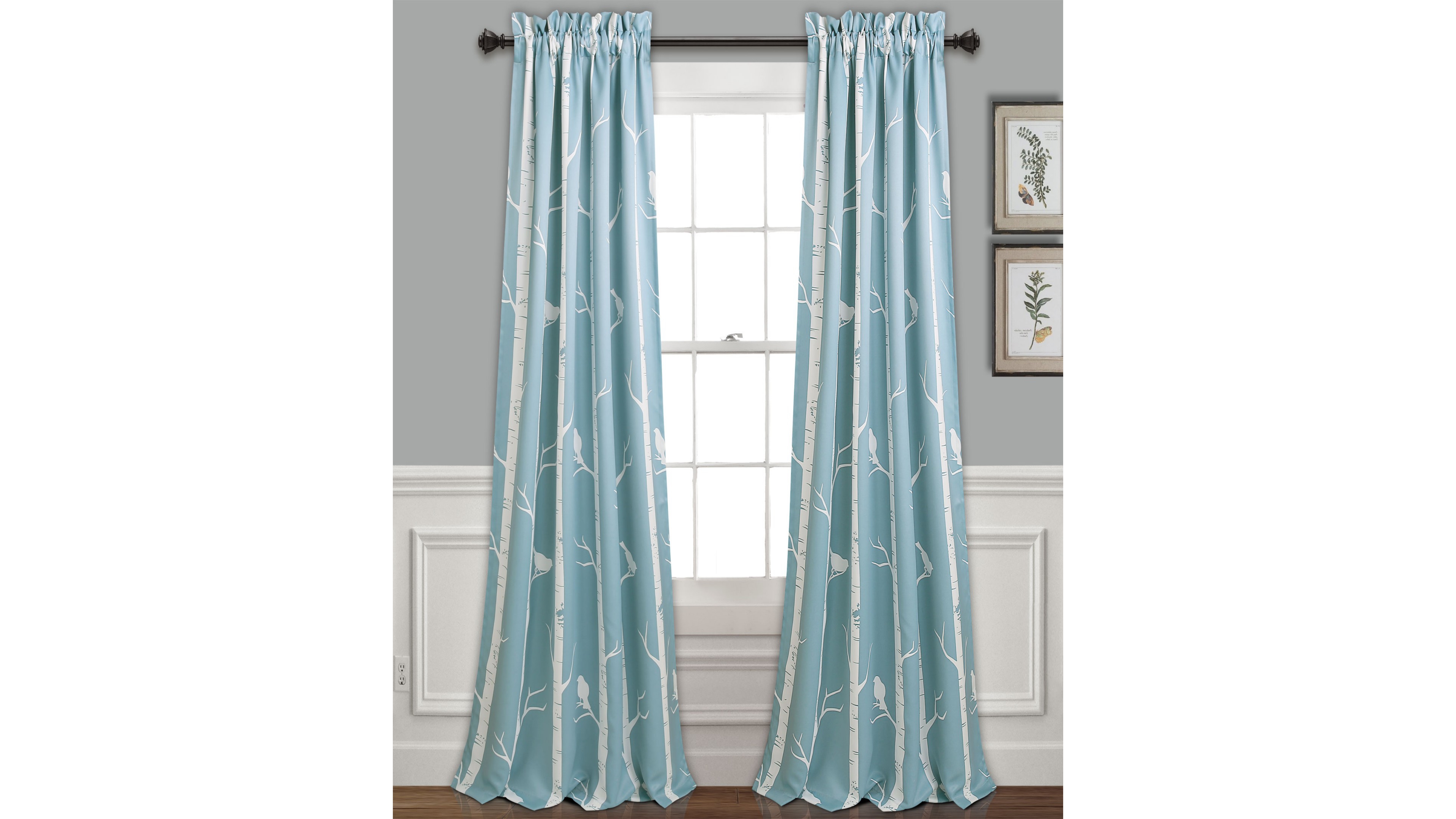Bird on the Tree 52" x 84" Curtain Set