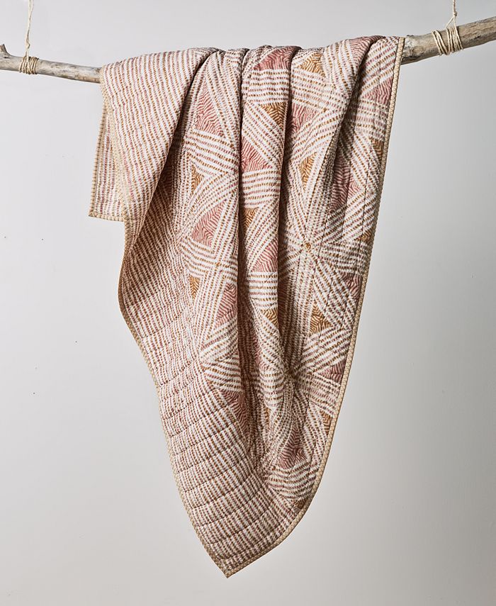 Lucky brand faux kantha quilt deals
